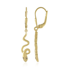 Pendientes en plata con Diamante I3 champán