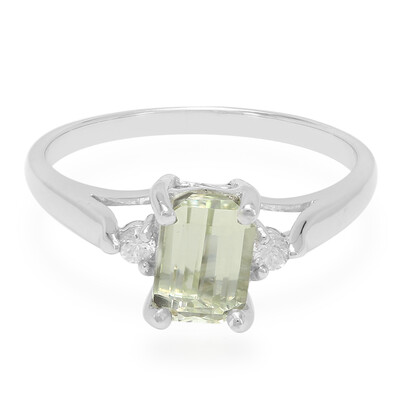 Anillo en plata con Cuncita amarillo canario