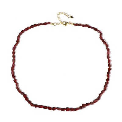 Collar en plata con Granate de Mozambique (Adela Silber)