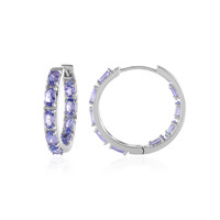 Pendientes en plata con Tanzanita