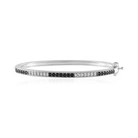 Brazalete en plata con Espinela negra