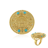 Anillo en plata con Turquesa bella durmiente