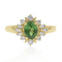 Anillo en oro con Granate tsavorita AAA (CIRARI)