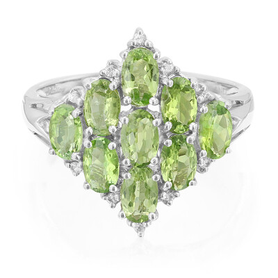 Anillo en plata con Turmalina Paraíba