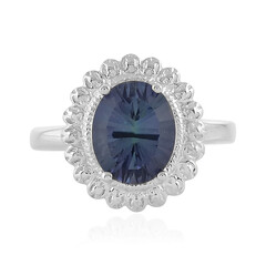 Anillo en plata con Cuarzo Místico azul