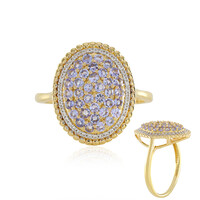 Anillo en plata con Tanzanita