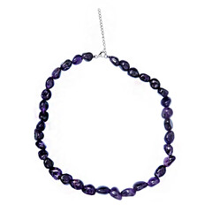 Collar en plata con Amatista de Zambia