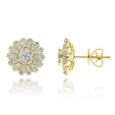 Pendientes en oro con Diamante I1 (H)  (CIRARI)