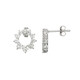 Pendientes en plata con Zircón (Adela Silber)
