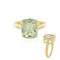 Anillo en plata con Amatista verde