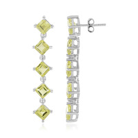 Pendientes en plata con Cuarzo del Ouro Verde