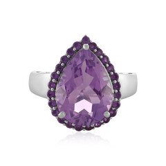Anillo en plata con Amatista Rosa de Francia