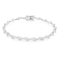 Brazalete en plata con Zircón