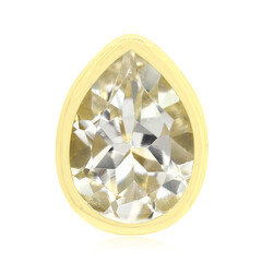Colgante en plata con Topacio blanco