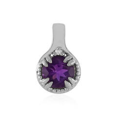 Colgante en plata con Amatista de Zambia