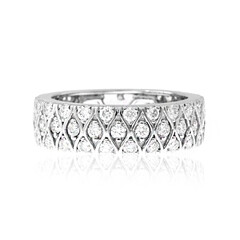 Anillo en platino con Diamante limpio a lupa F (LUCENT DIAMONDS)