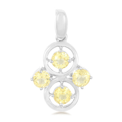 Colgante en plata con Berilo amarillo