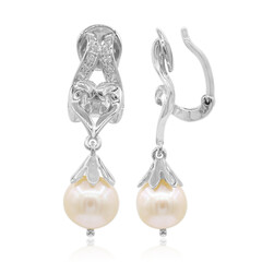 Clip de oreja en plata con Perla Freshwater (TPC)