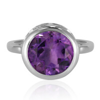 Anillo en plata con Amatista