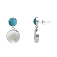 Pendientes en plata con Nácar