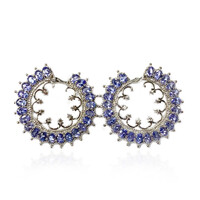 Pendientes en plata con Tanzanita (Dallas Prince Designs)