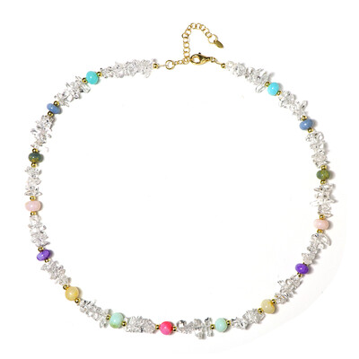 Collar en plata con Cuarzo blanco (Riya)