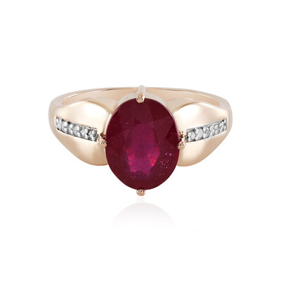 Anillo en oro con Rubí de Madagascar