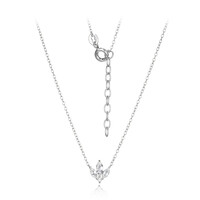 Collar en plata con Topacio blanco