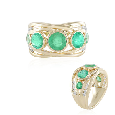 Anillo en oro con Esmeralda de Rusia (de Melo)