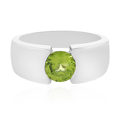 Anillo en plata con Peridoto