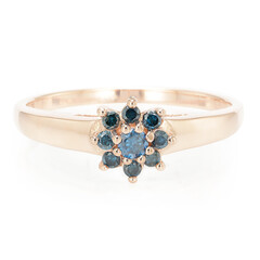 Anillo en plata con Diamante fantasía