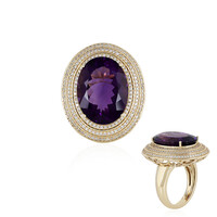 Anillo en oro con Amatista de Zambia (de Melo)