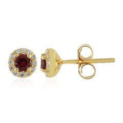 Pendientes en plata con Espinela roja noble
