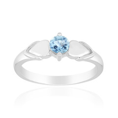 Anillo en plata con Aguamarina de Mozambique (Pallanova)