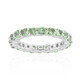 Anillo en plata con Tsavorita de Tanzania