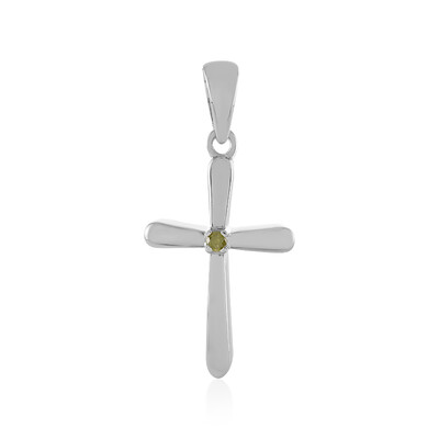 Colgante en plata con Diamante I3 amarillo