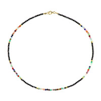 Collar en plata con Espinela negra
