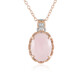 Collar en plata con Morganita de Brasil (Gems en Vogue)