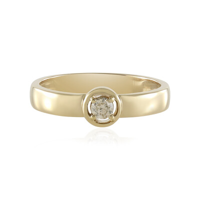 Anillo en oro con Diamante chocolate I2