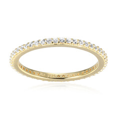 Anillo en plata con Topacio blanco