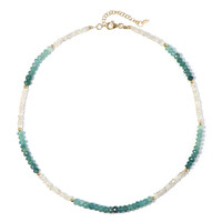 Collar en plata con Grandidierita