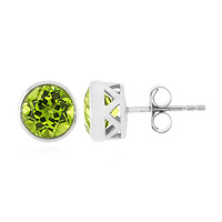 Pendientes en plata con Peridoto de Jilin