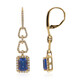 Pendientes en oro con Tanzanita AAA (CIRARI)