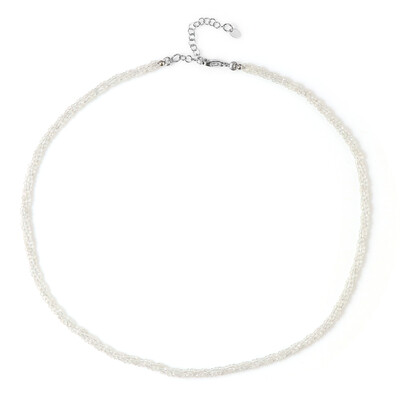 Collar en plata con Topacio blanco