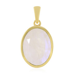 Colgante en plata con Piedra de Luna arcoíris