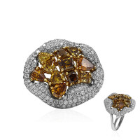 Anillo en oro con Diamante naranja SI2 (CIRARI)