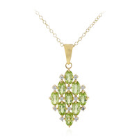 Collar en plata con Peridoto de Birmania