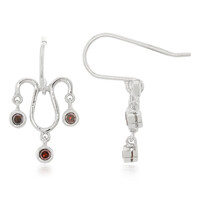 Pendientes en plata con Diamante fantasía