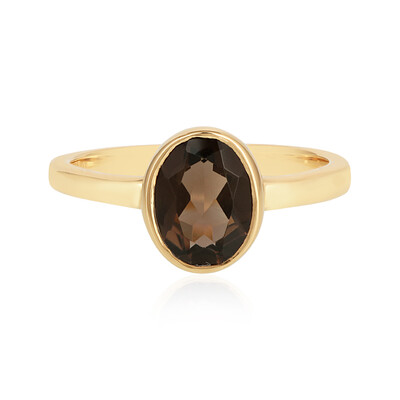 Anillo en plata con Cuarzo ahumado