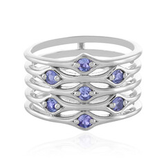 Anillo en plata con Tanzanita